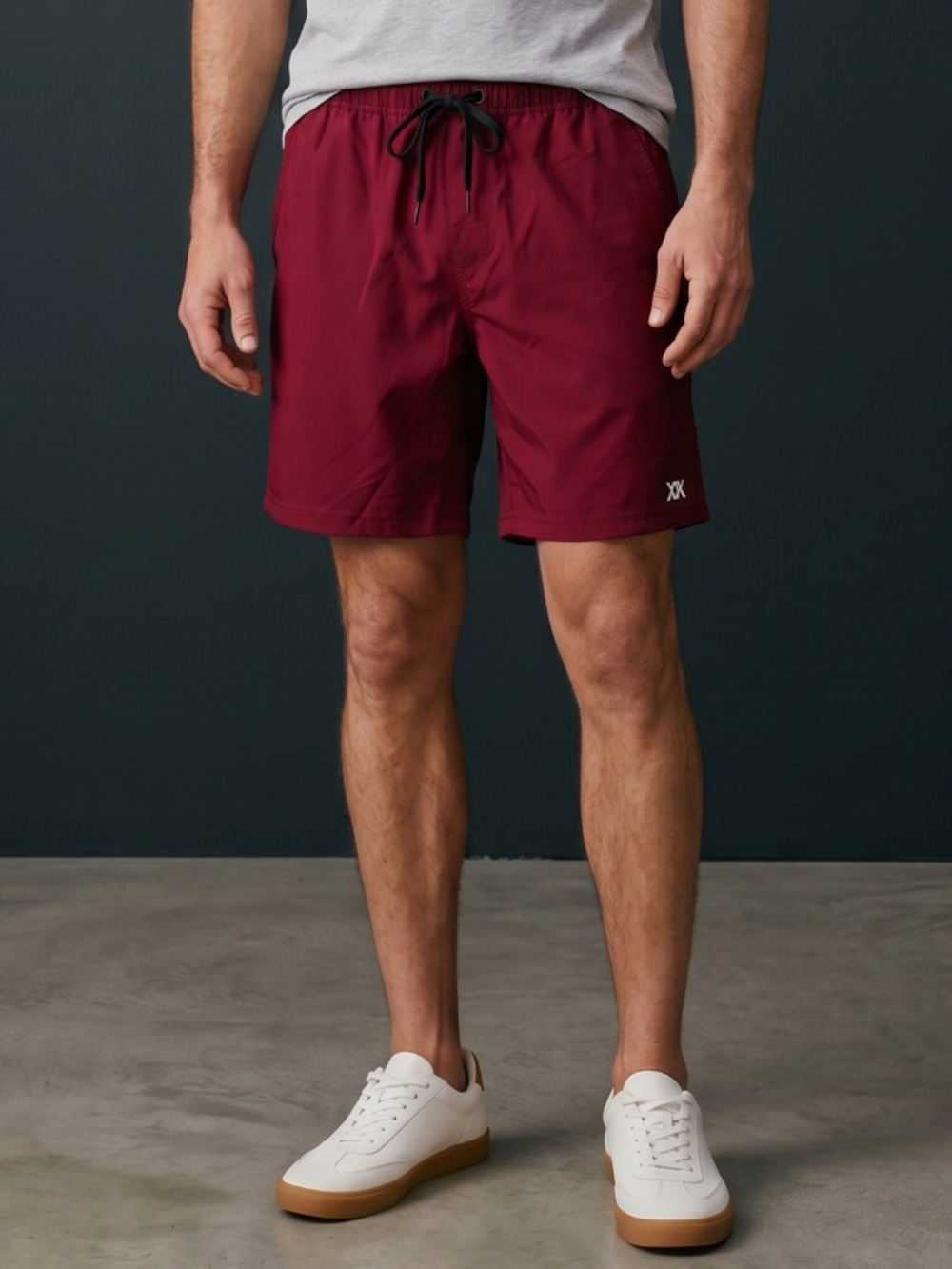 🌻NEW NWOT Dixxon Brad Athletic Shorts Medium Maroon Red Hybrid Stretch Lined M